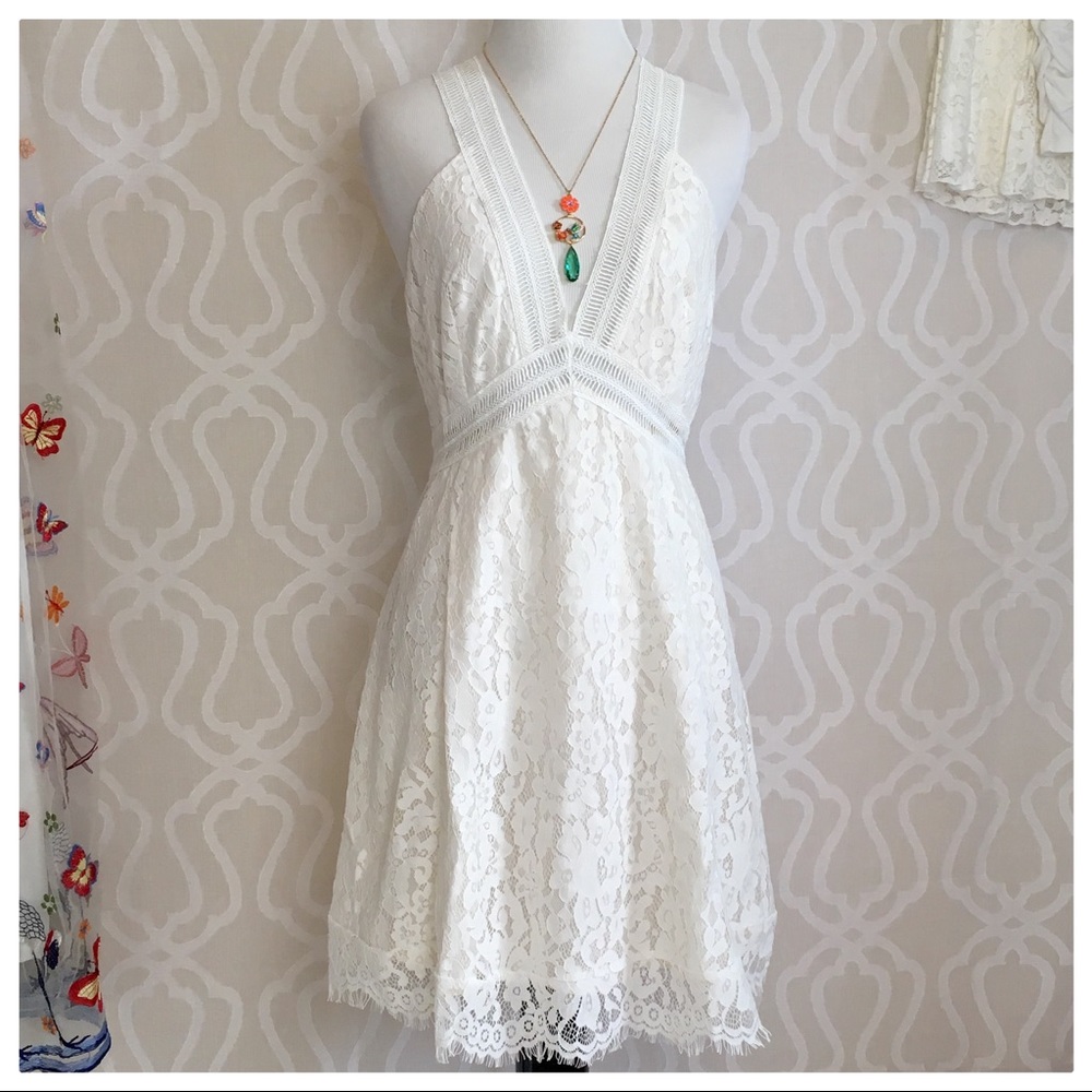 CLEARANCE *LAST ONE* Antique Lace Mini Dress - Picture 8 of 8